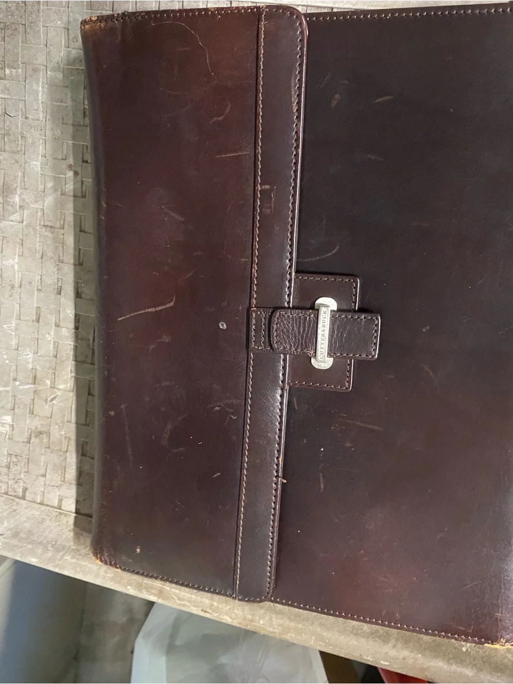 Brown Leather Briefcase - Classic Professional Carry